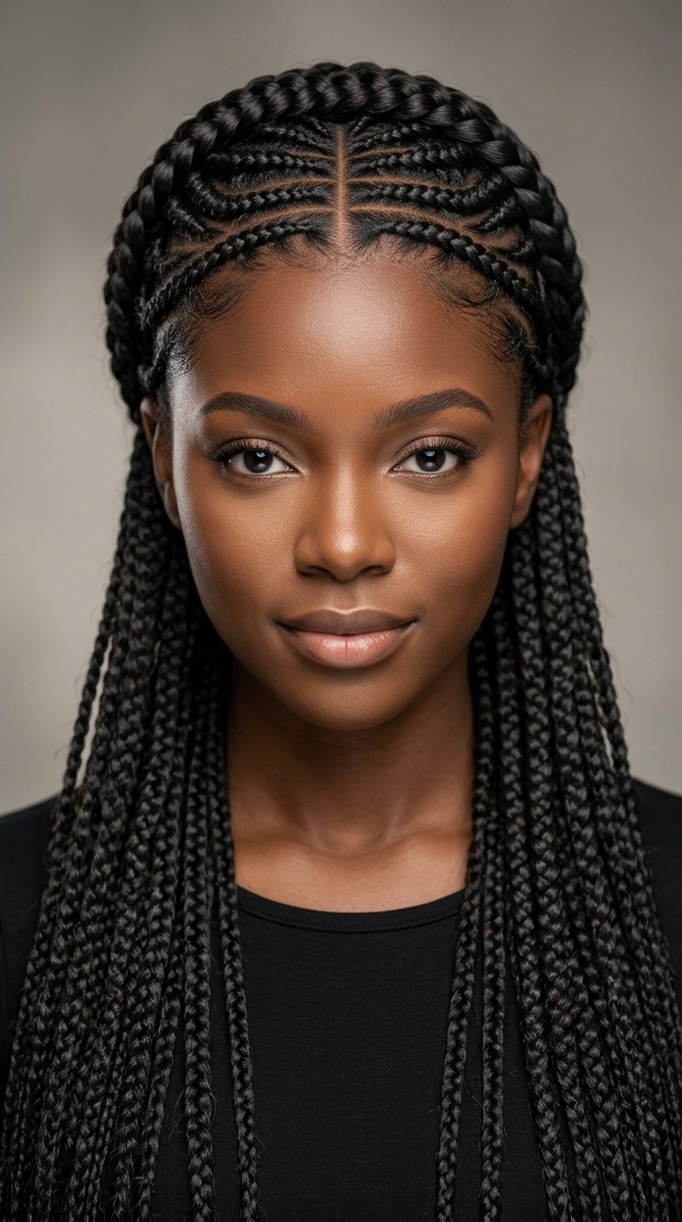 Multi-Strand Braid with a Circular Crown Part