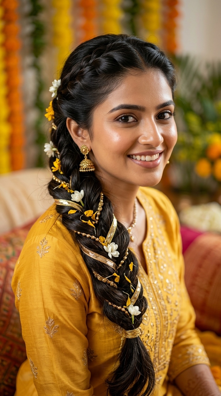 Multi-Strand Braid with Gota Patti