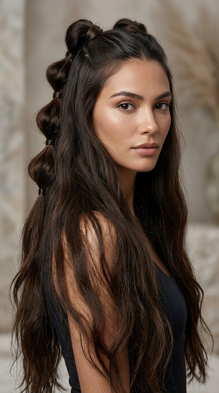 Multi-Tiered Half-Up Knot