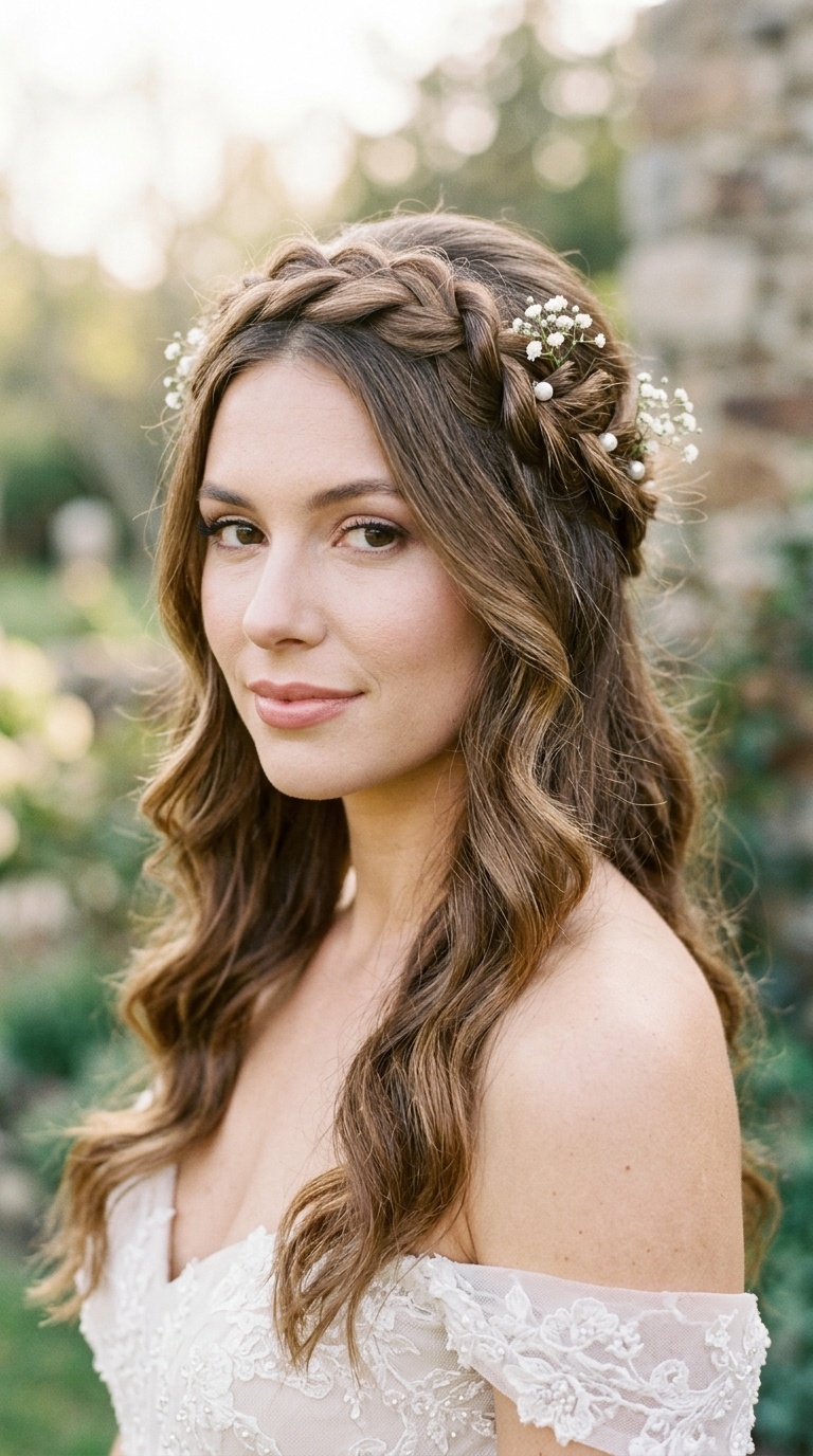 Multi-Twist Half-Up Crown
