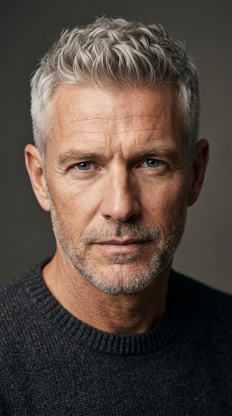 Natural Texture Crop for Mature Men