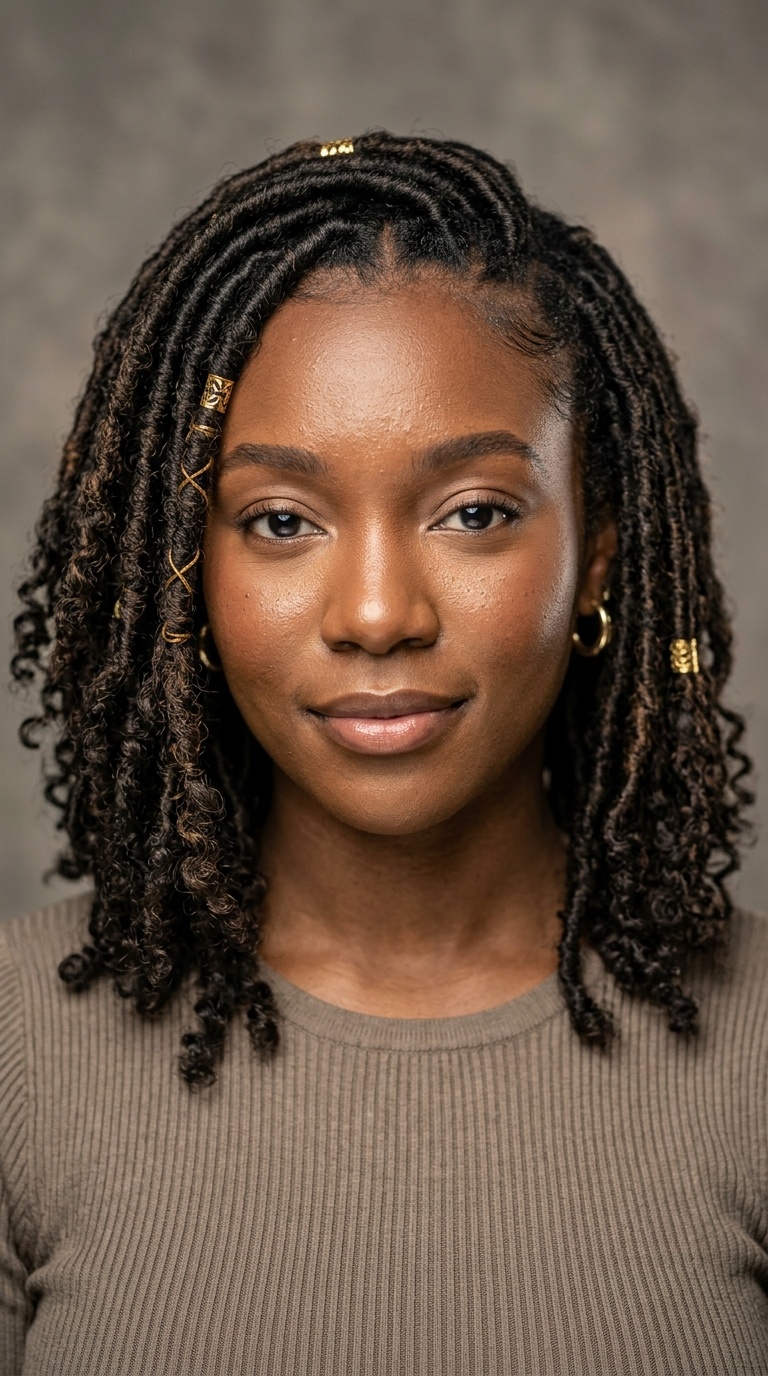 Neck-Length Goddess Locs