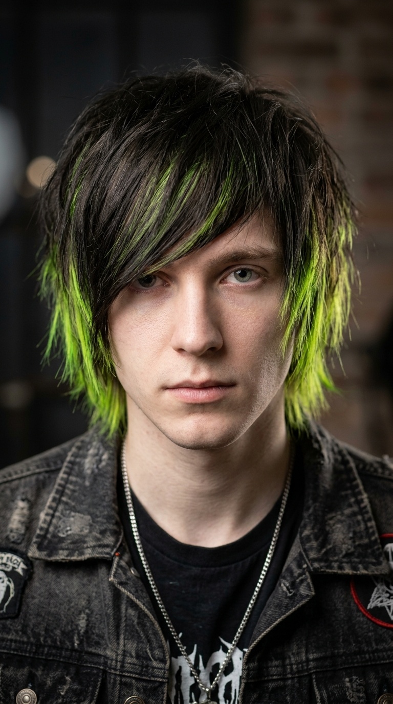 Neon Green Highlighted Layers