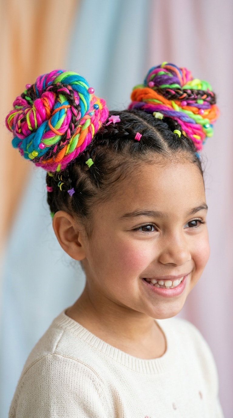 Neon Space Bun Wraps