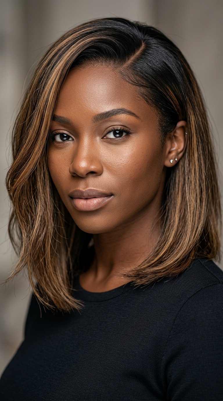 Ombré Roots with Caramel Highlights