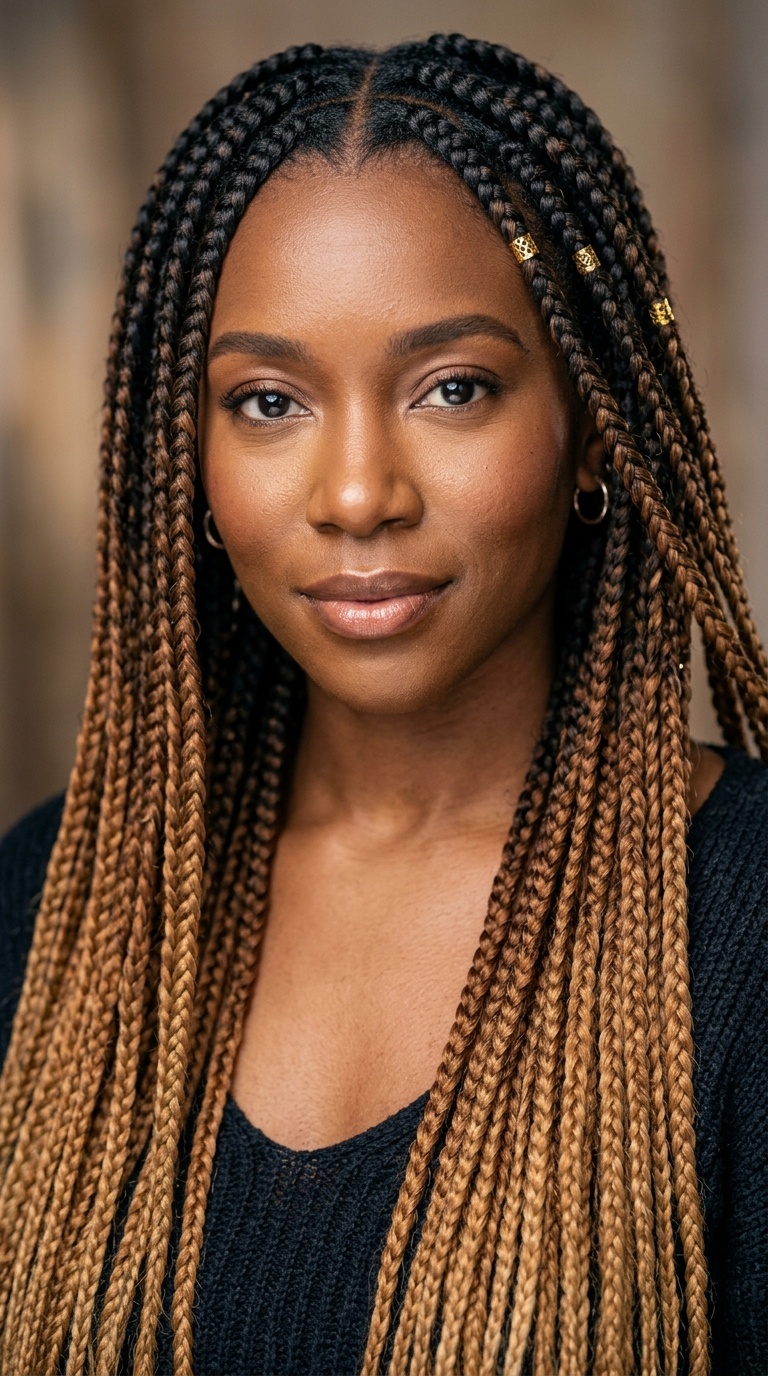 Ombre Box Braids