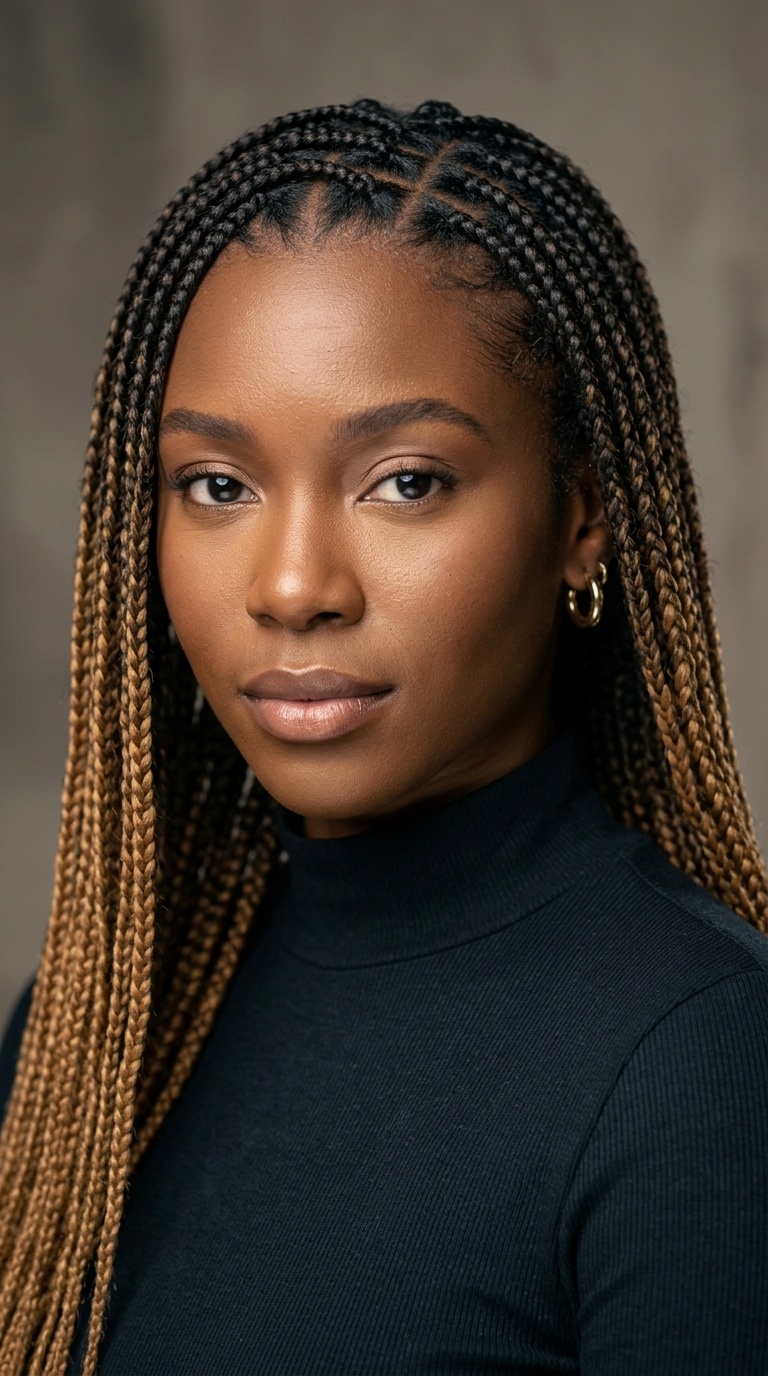 Ombre Knotless Braids