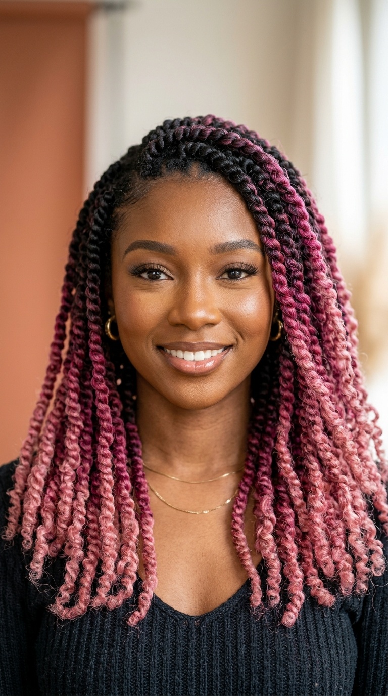 Ombre Pink Passion Twists