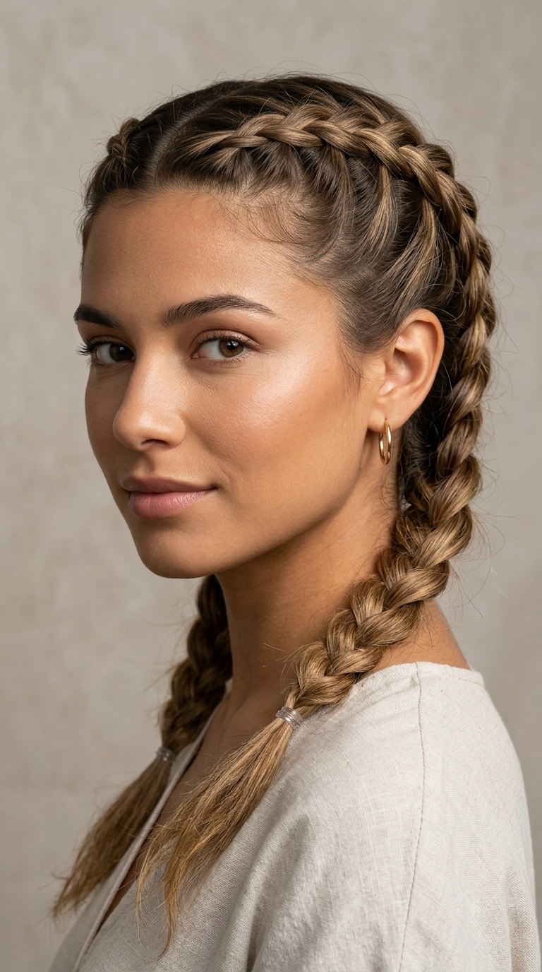 Overnight Dutch Braids