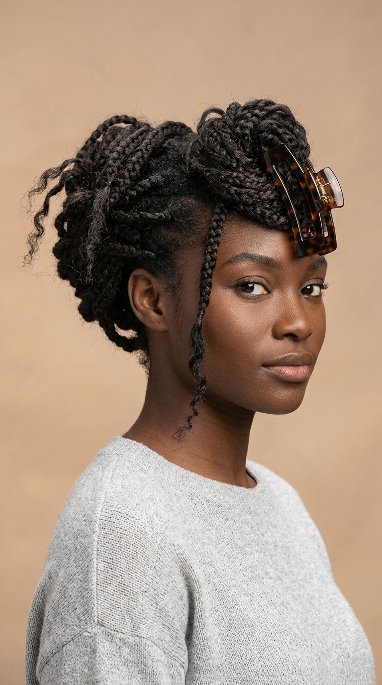 Oversized Claw Clip Updo