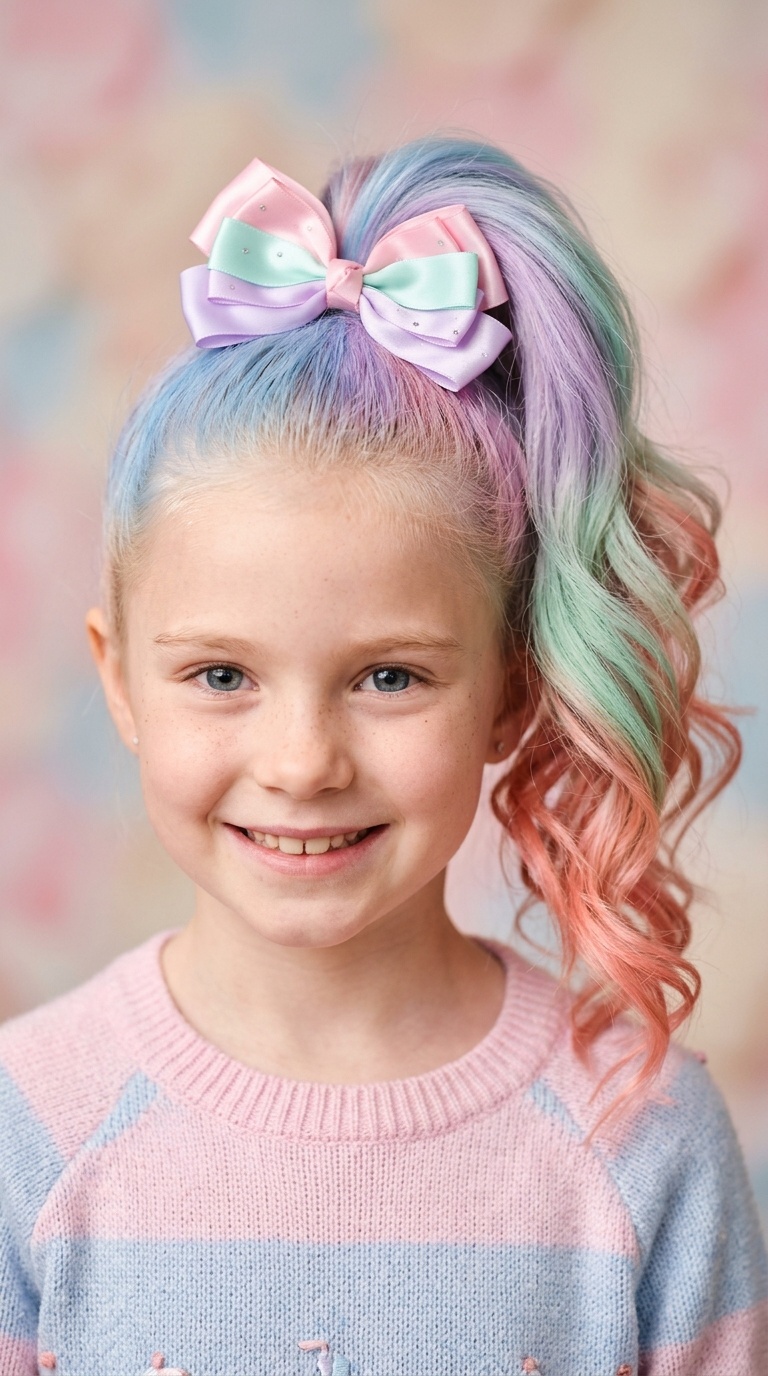 Pastel Ombre High Ponytail