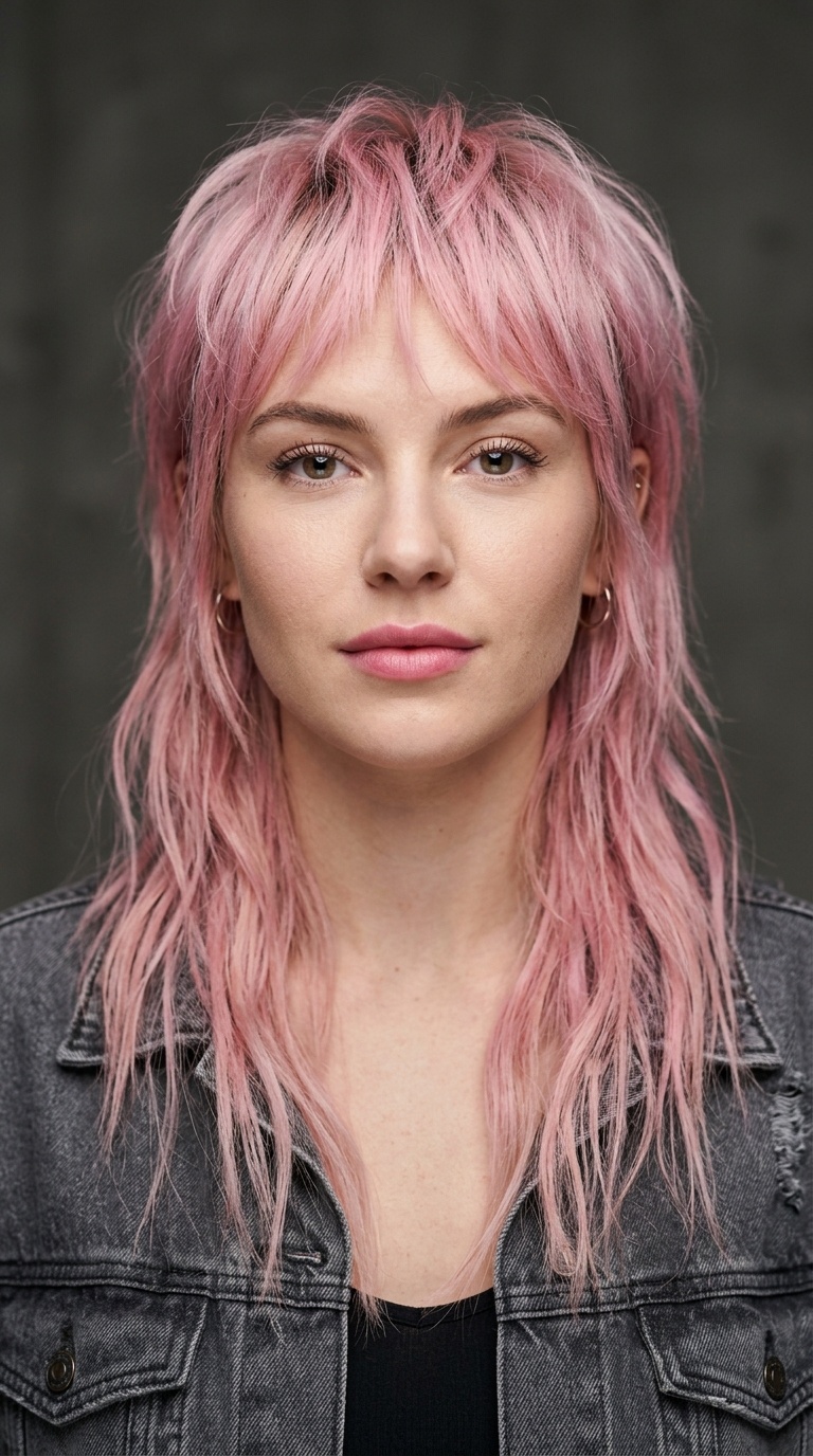 Pastel Pink Mullet-Hybrid