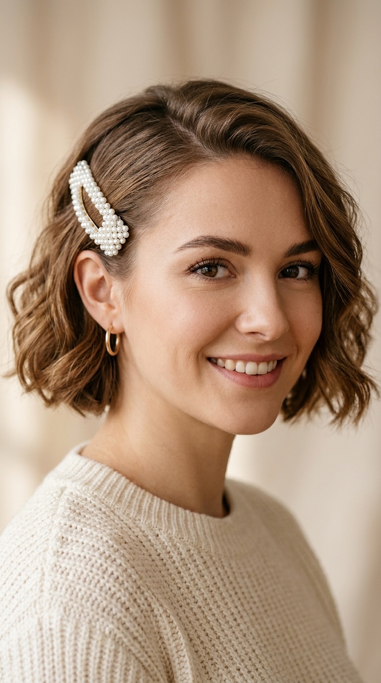 Pearl Barrette Accent