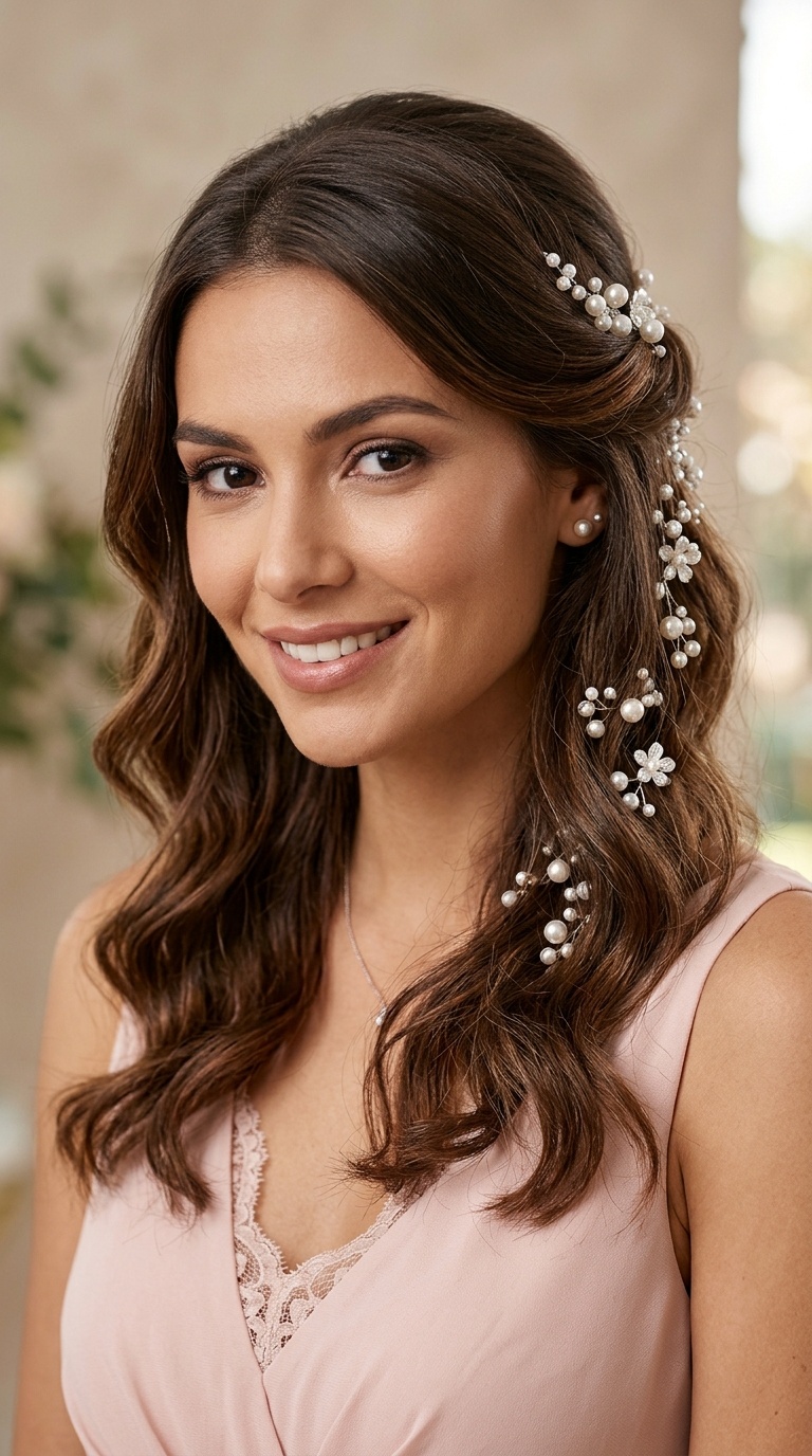 Pearl-Embellished Sweep