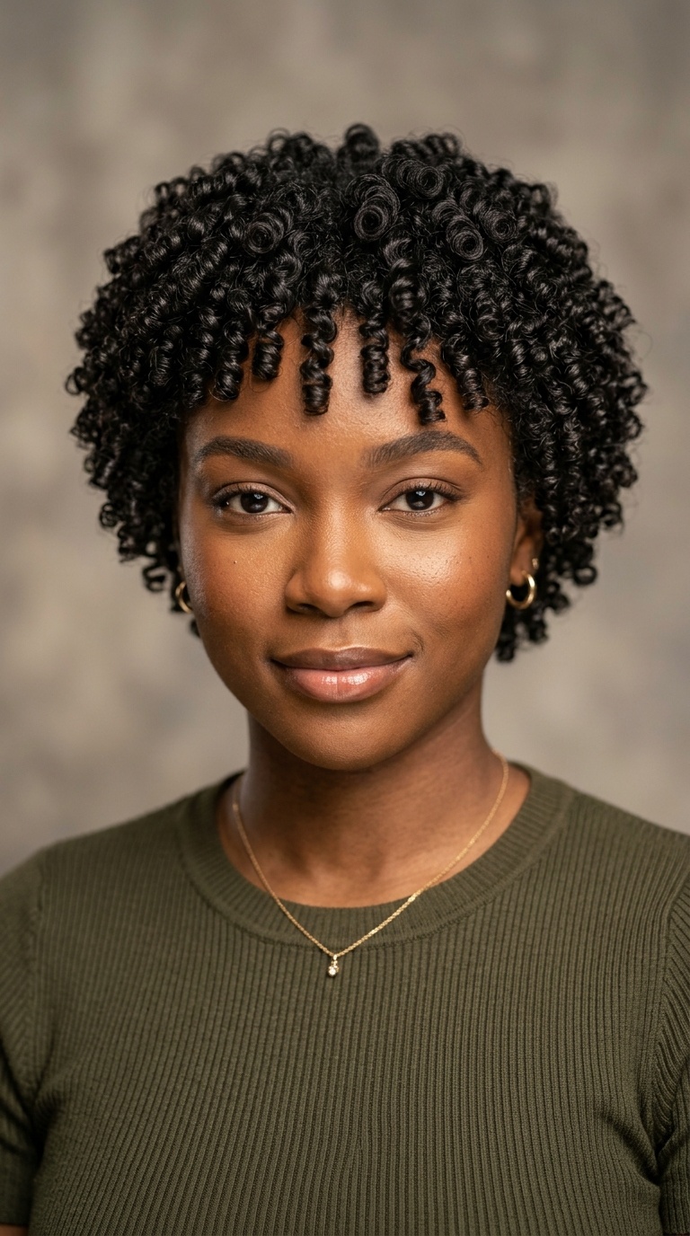 Perm Rod Set on Short Hair