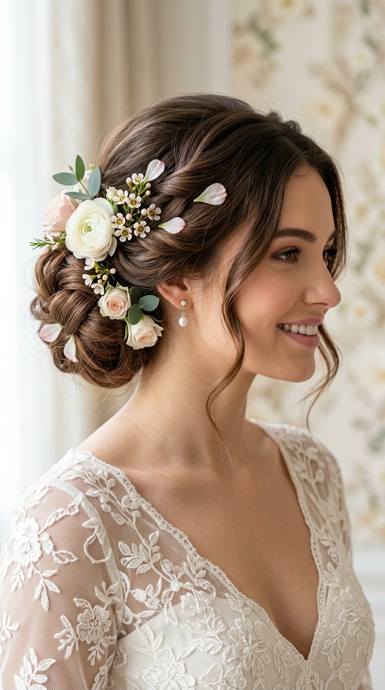 Petal-Inspired Floral Bun