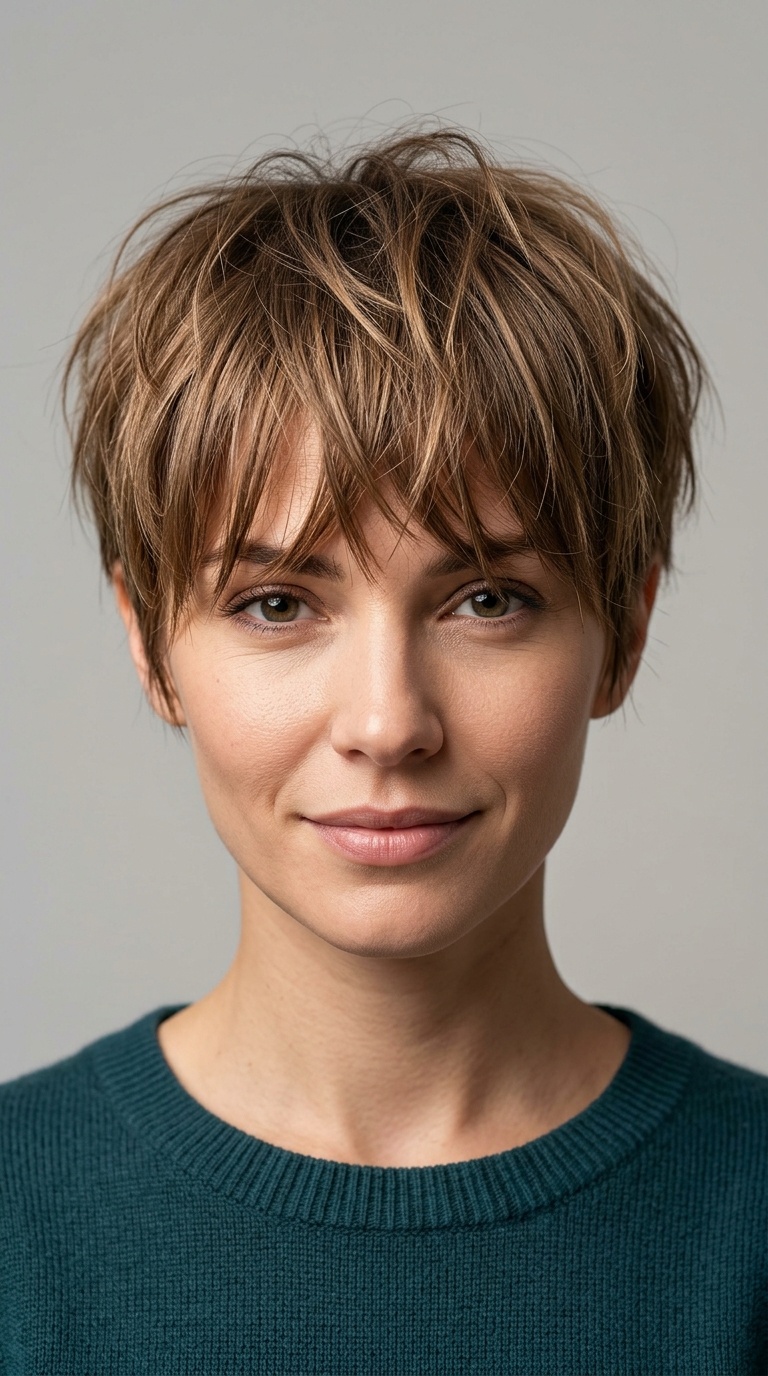 Piecey Fringe with Pixie