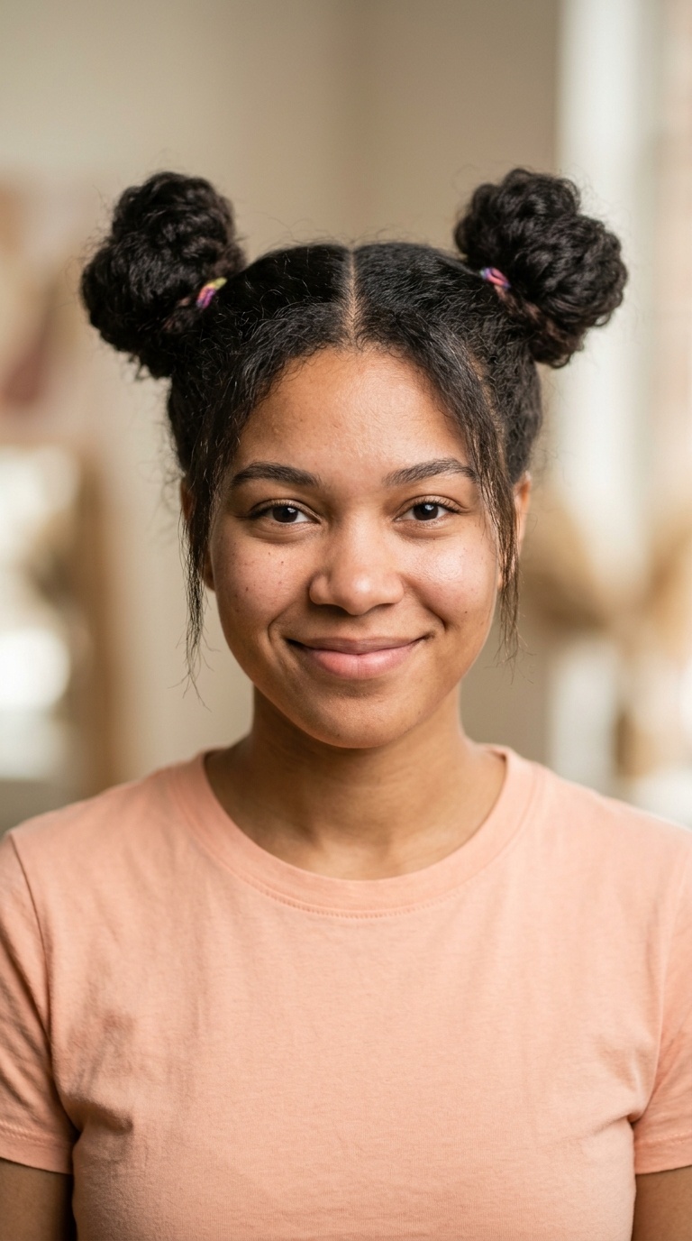Pigtail Buns (Space Buns)