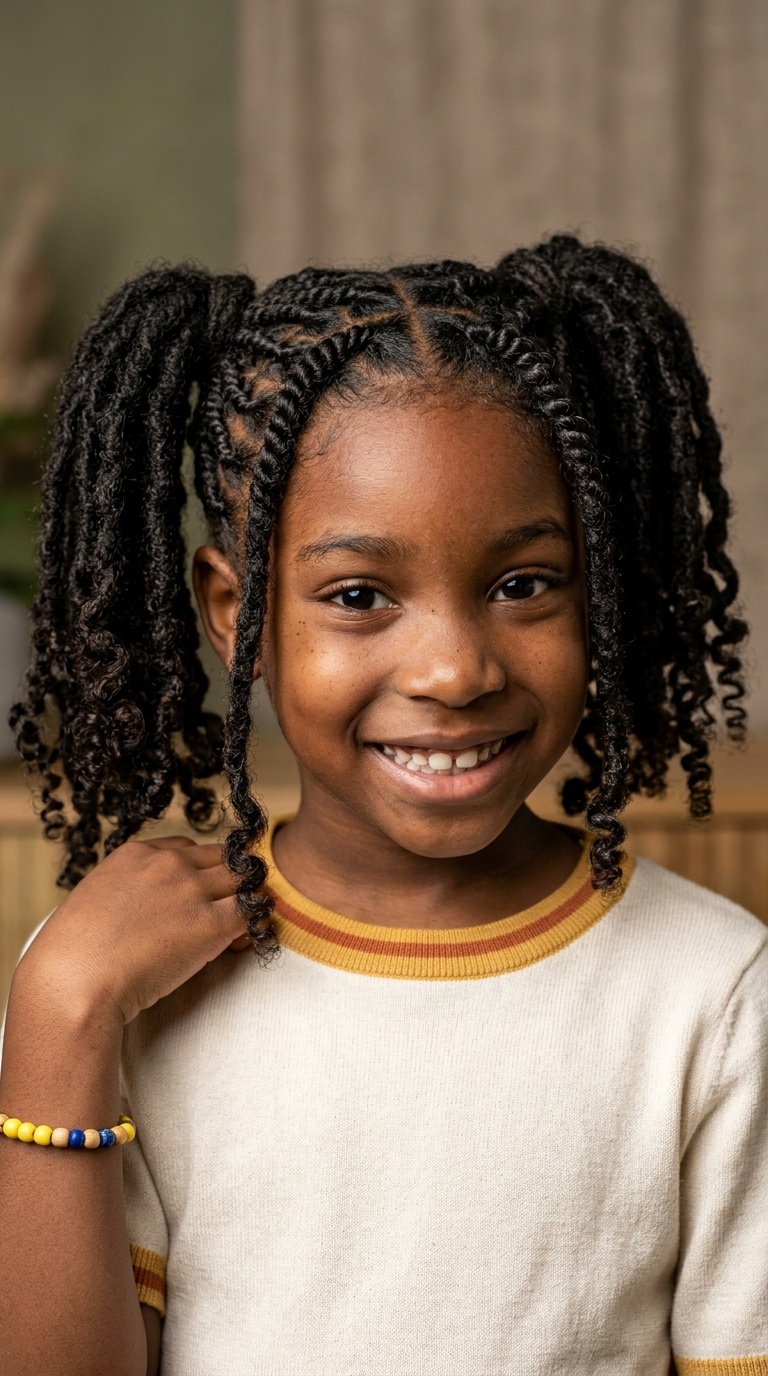 Pigtails with Barrel-Twisted Roots
