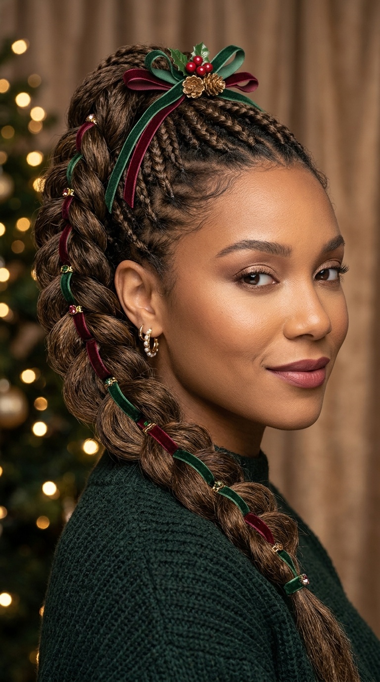 Pine-Toned Pull-Through Braids
