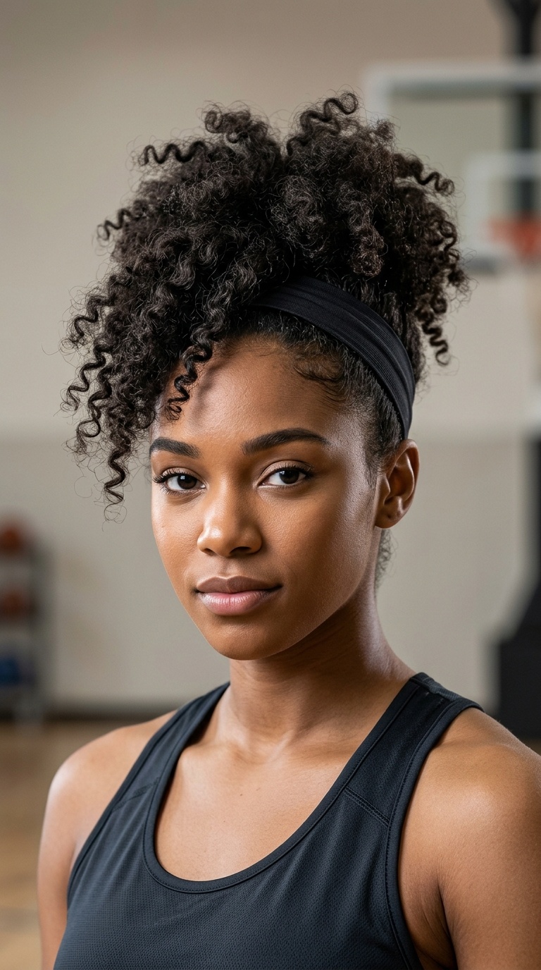 Pineapple Updo with Compression Band