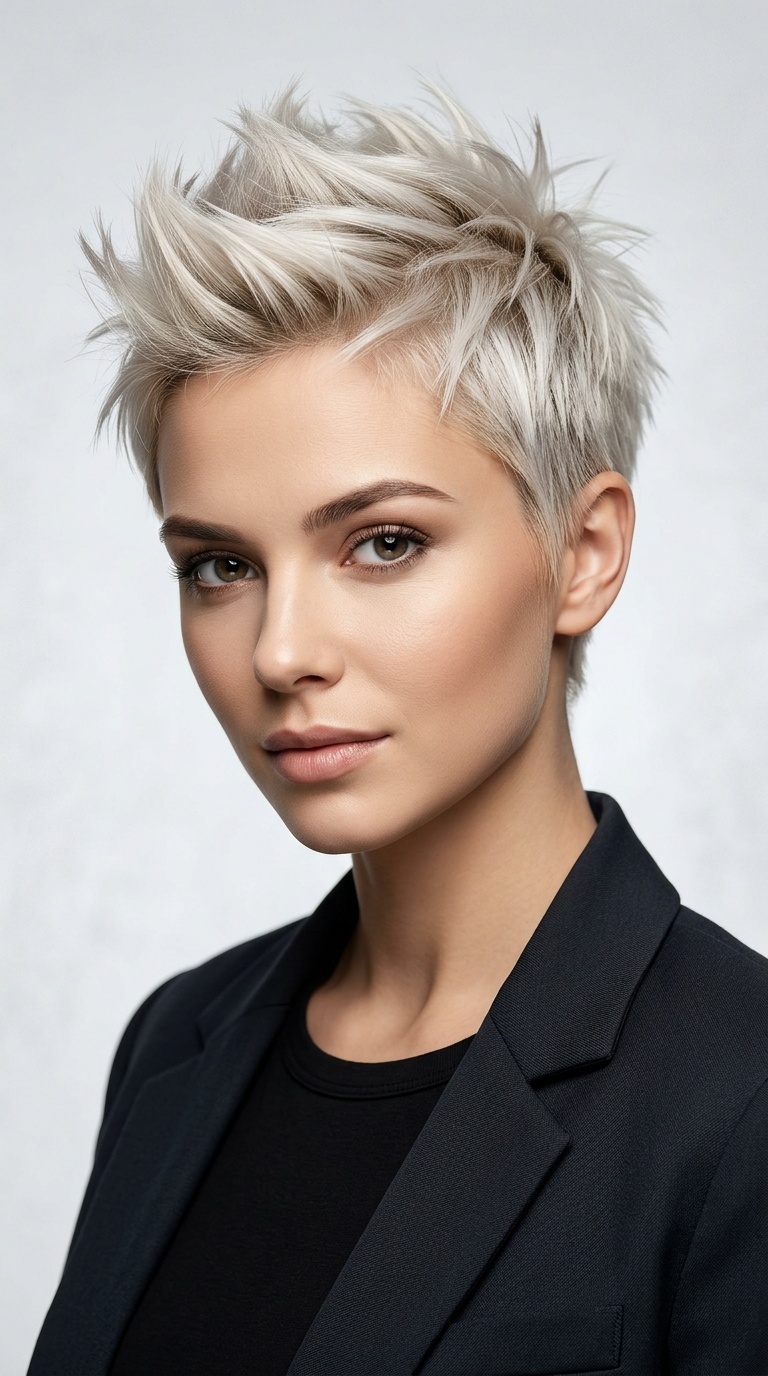 Platinum Spiky Crop