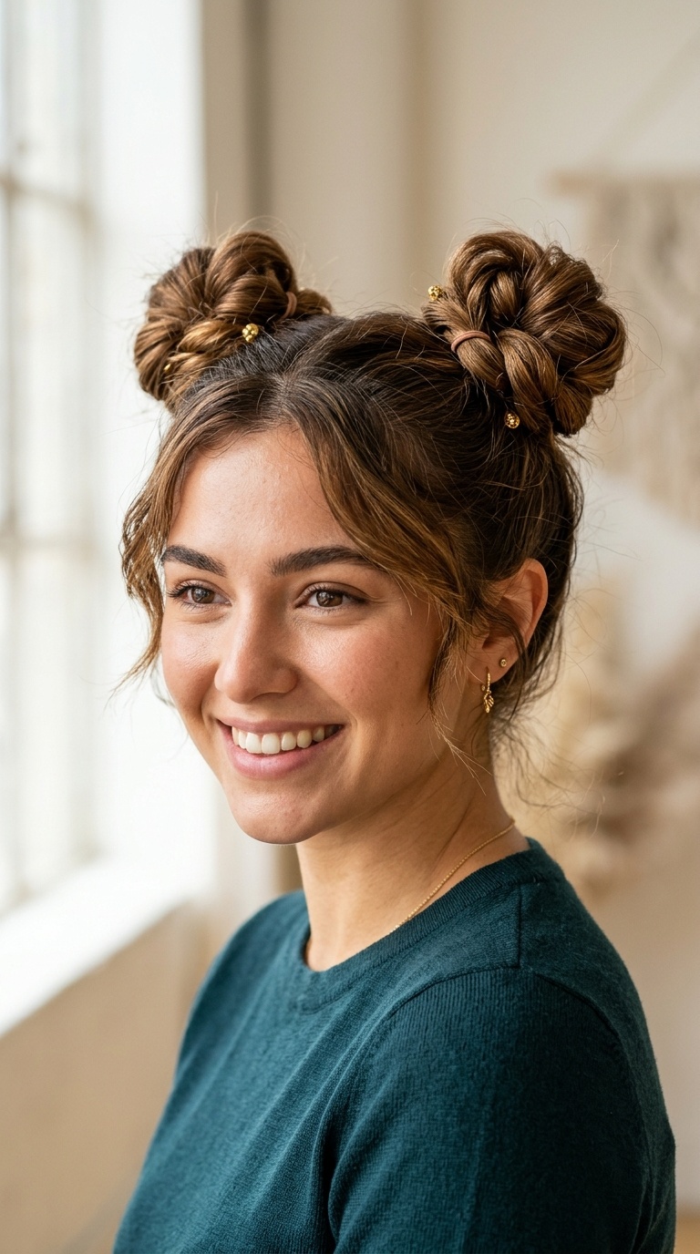 Playful Double Space Buns