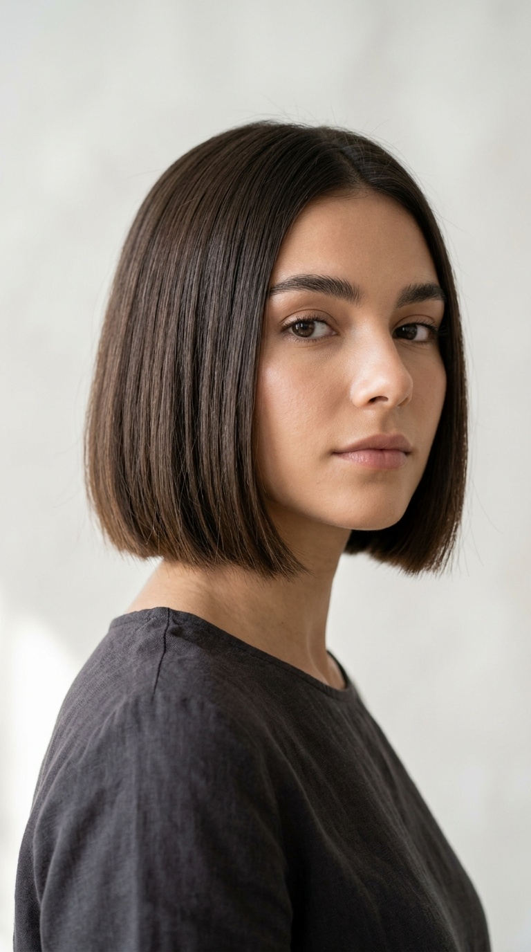 Point-Cut Blunt Bob