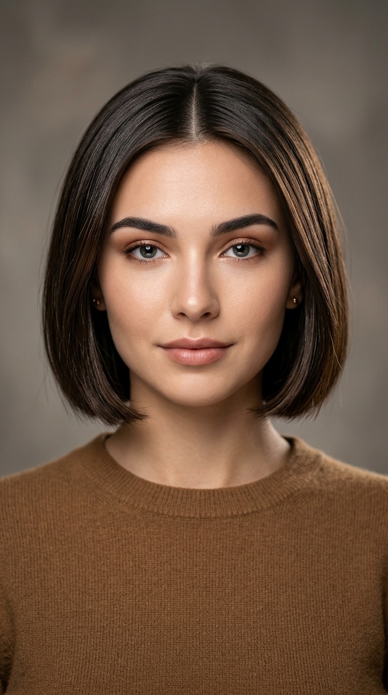 Polished Chin-Length Bob