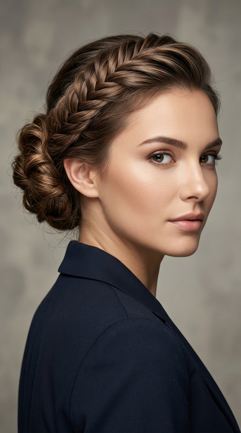 Polished Fishtail Up-Do