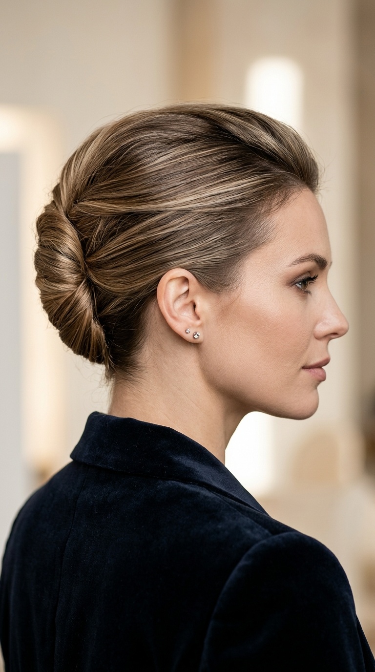 Polished French Twist for Short Hair