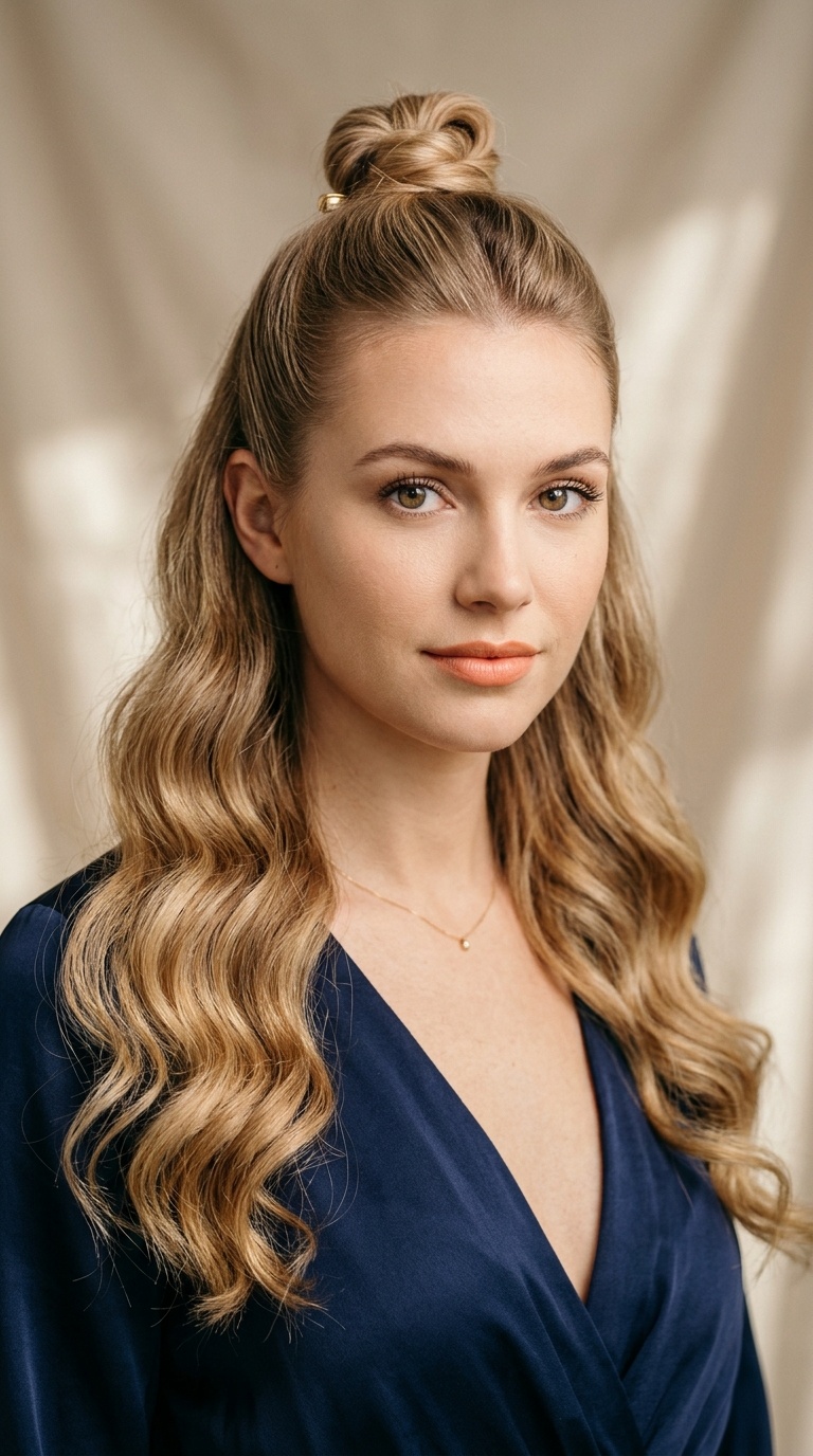 Polished Half-Up Half-Down