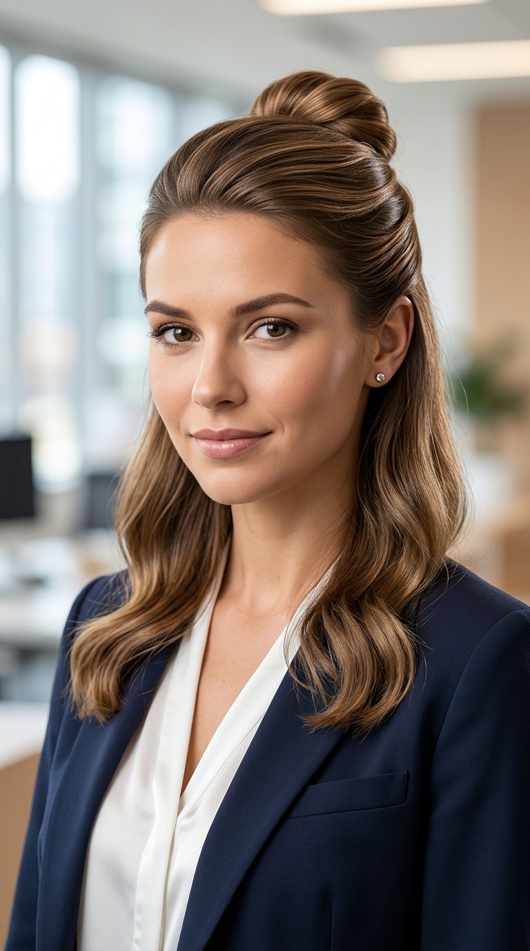 Polished Half-Up Knot