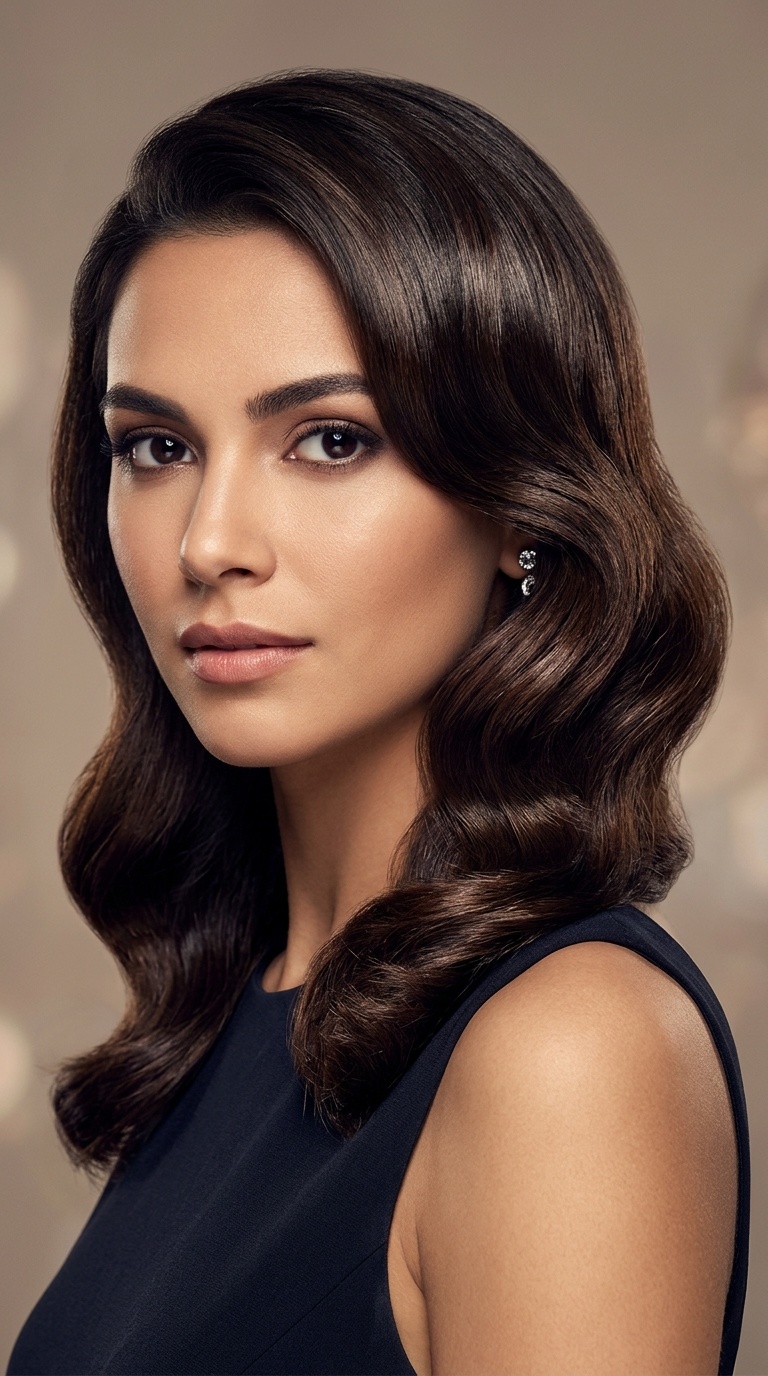 Polished Hollywood Waves