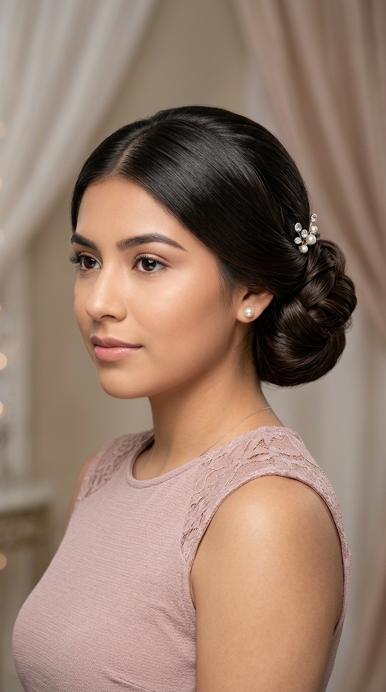 Polished Low Chignon