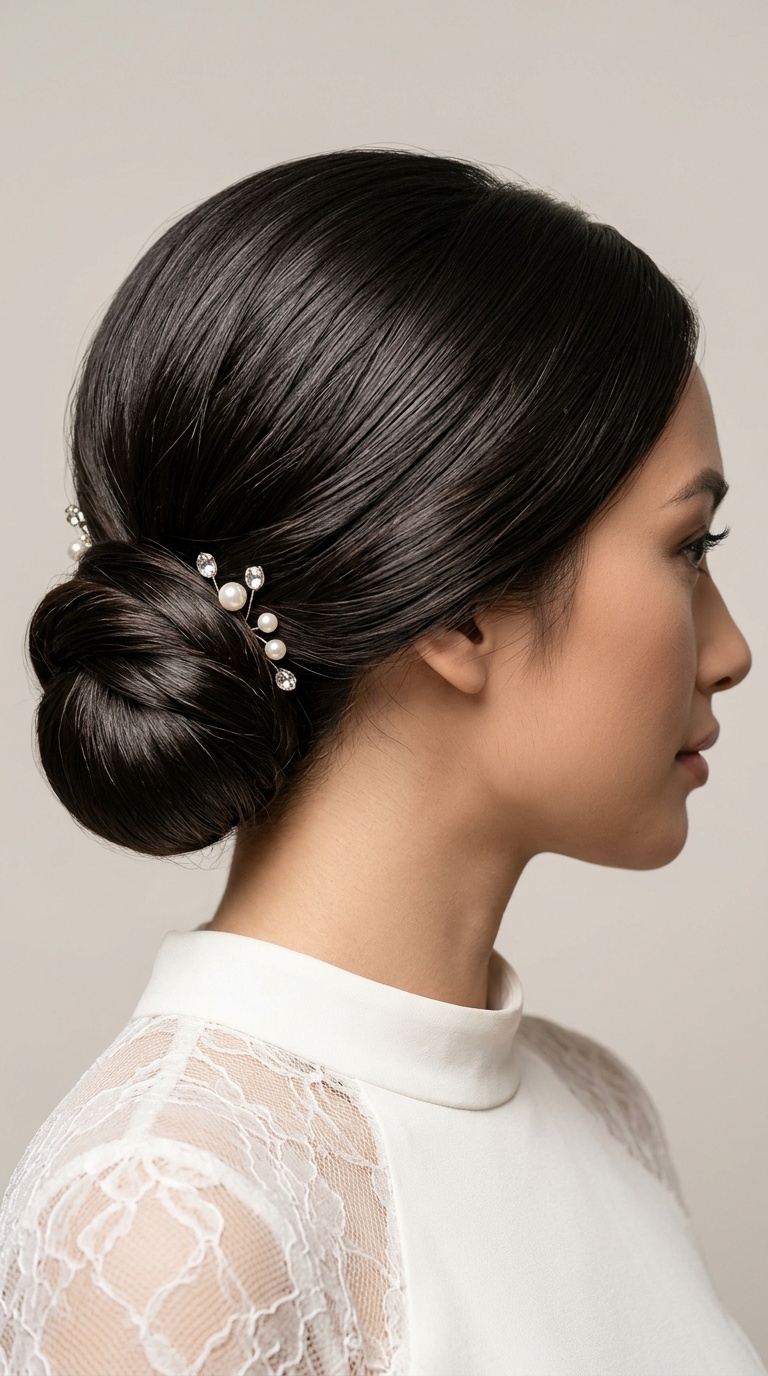 Polished Low Chignon