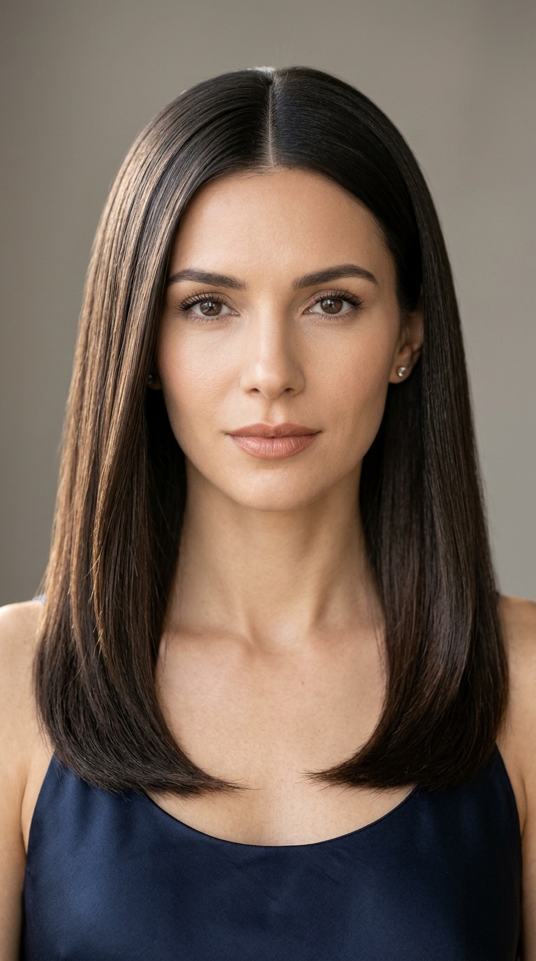 Polished Middle Part
