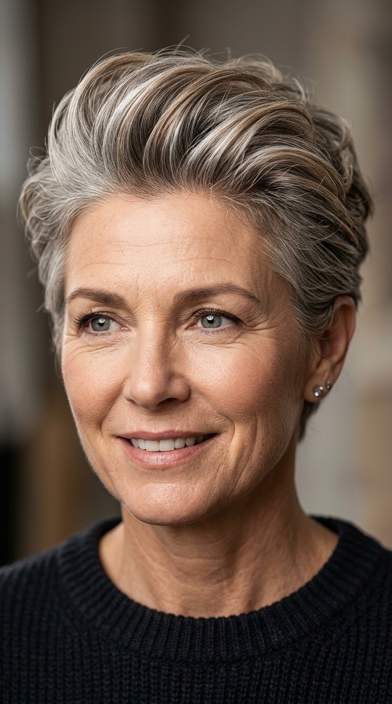 Pompadour-Style Short Cut