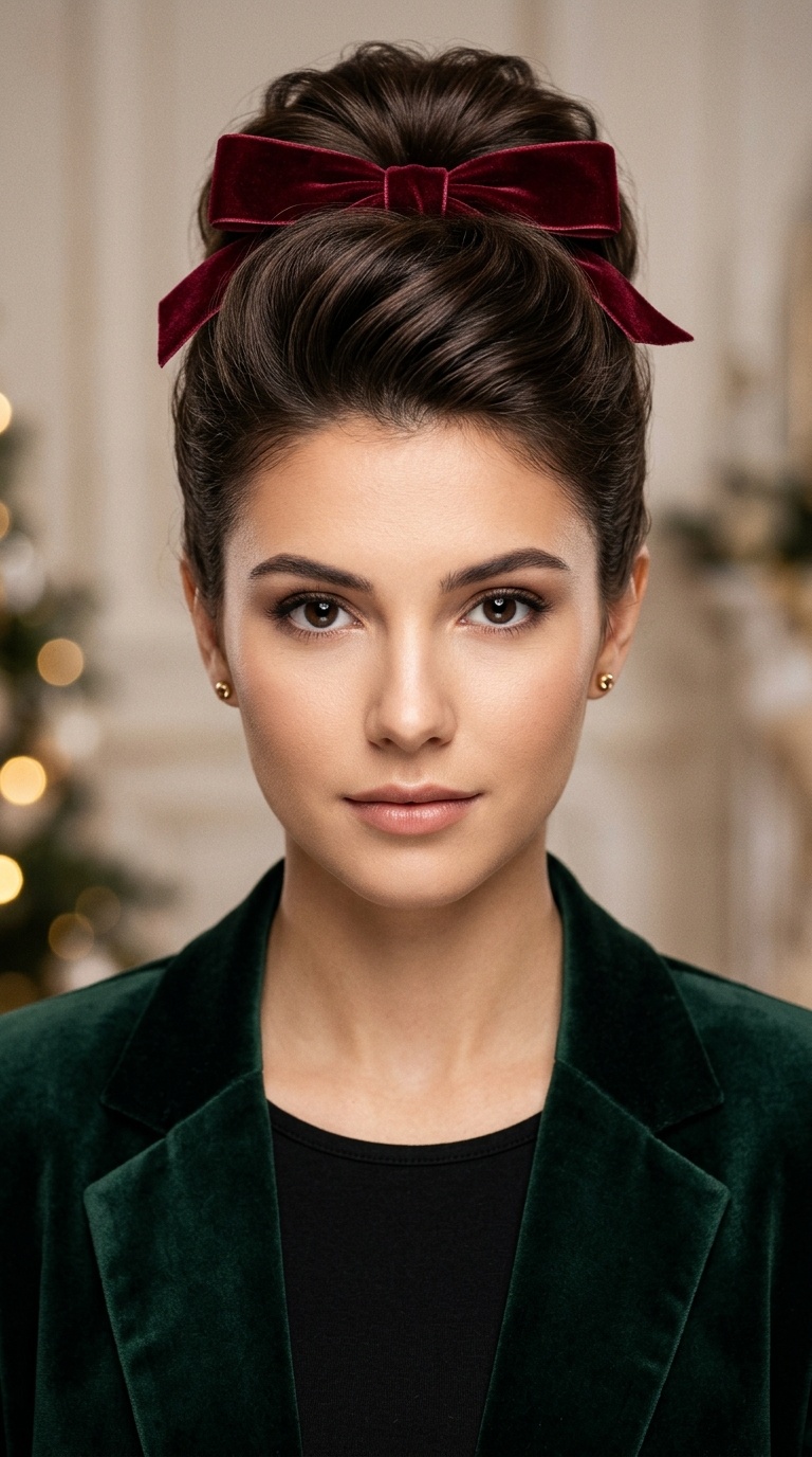 Pompadour with Bow Base
