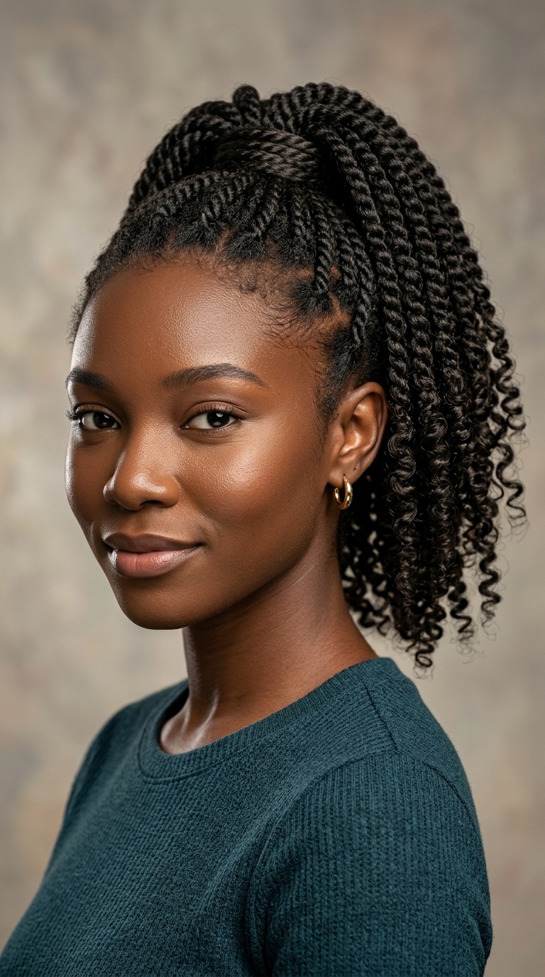 Ponytail with Wrapped Base