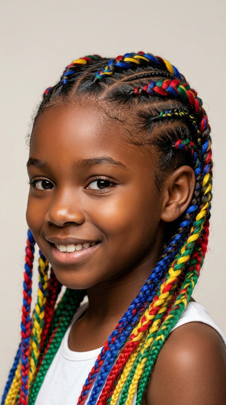 Primary Color Feed-In Braids