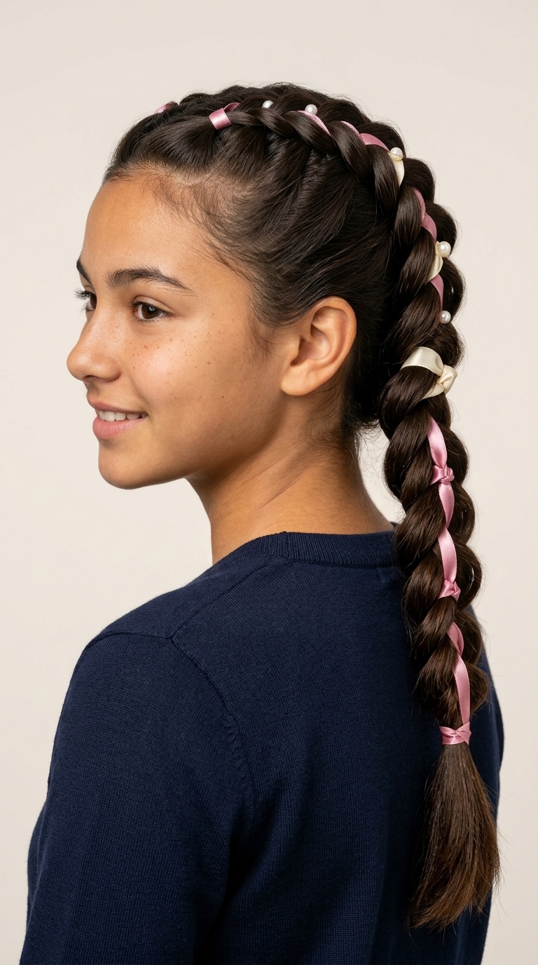 Pull-Through Braid with Satin Accents