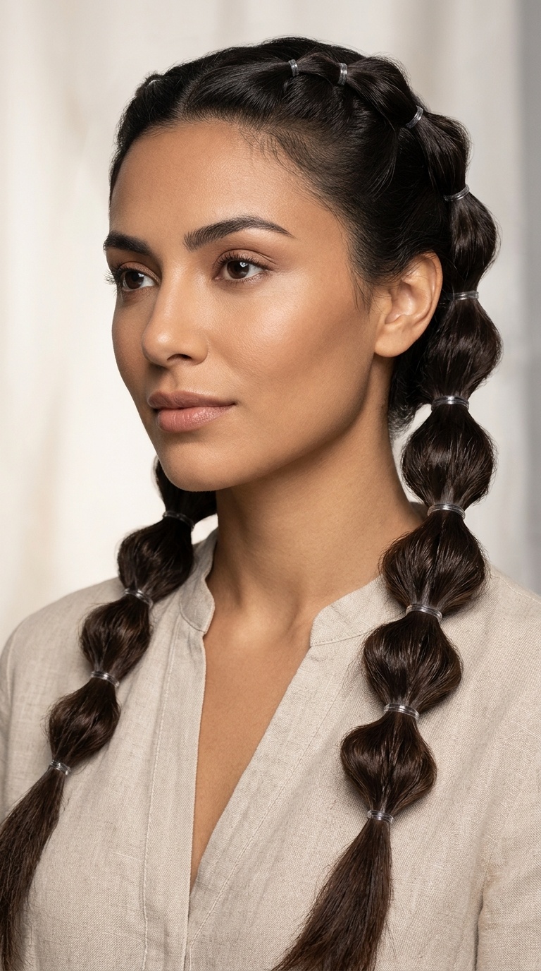 Pull-Through Bubble Braids