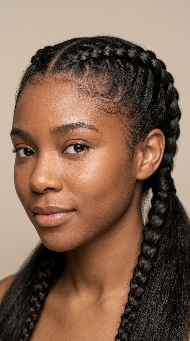 Quick Double Dutch Braids