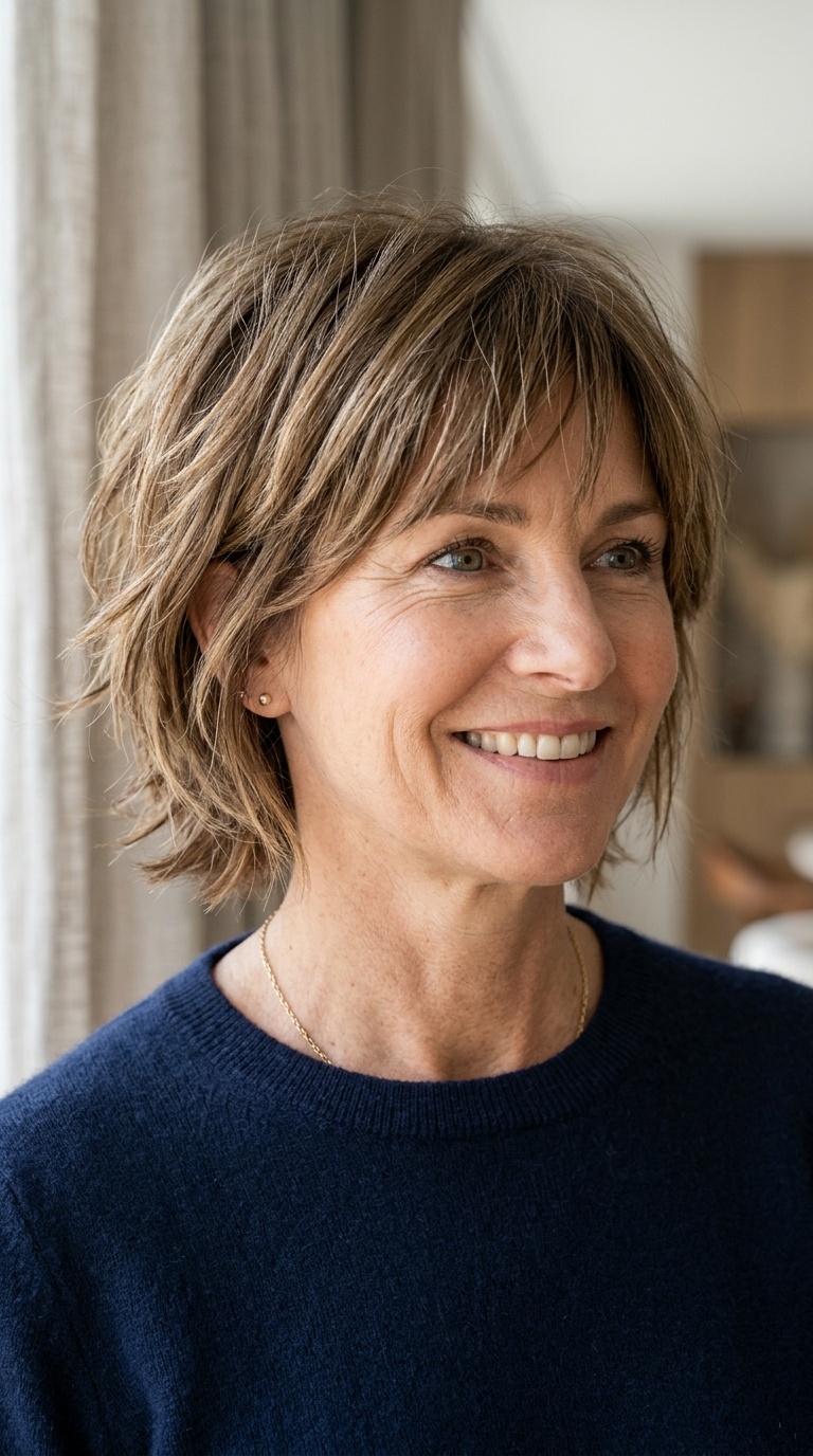 Razor-Cut Tousled Layers