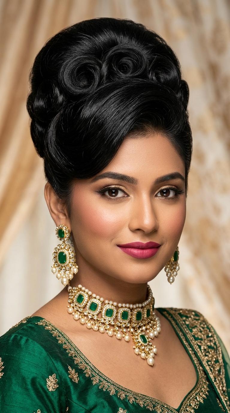 Retro Bollywood Beehive
