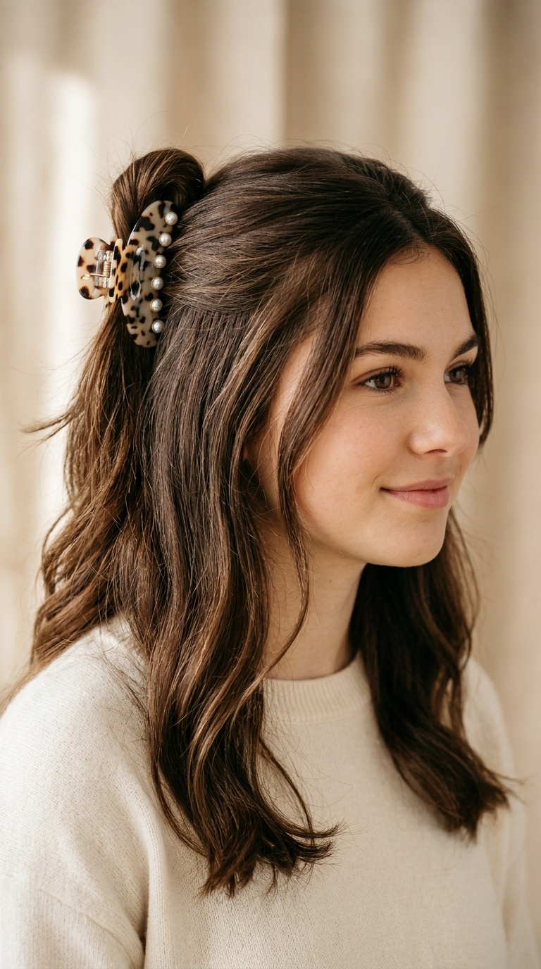 Retro Claw Clip Half-Tuck