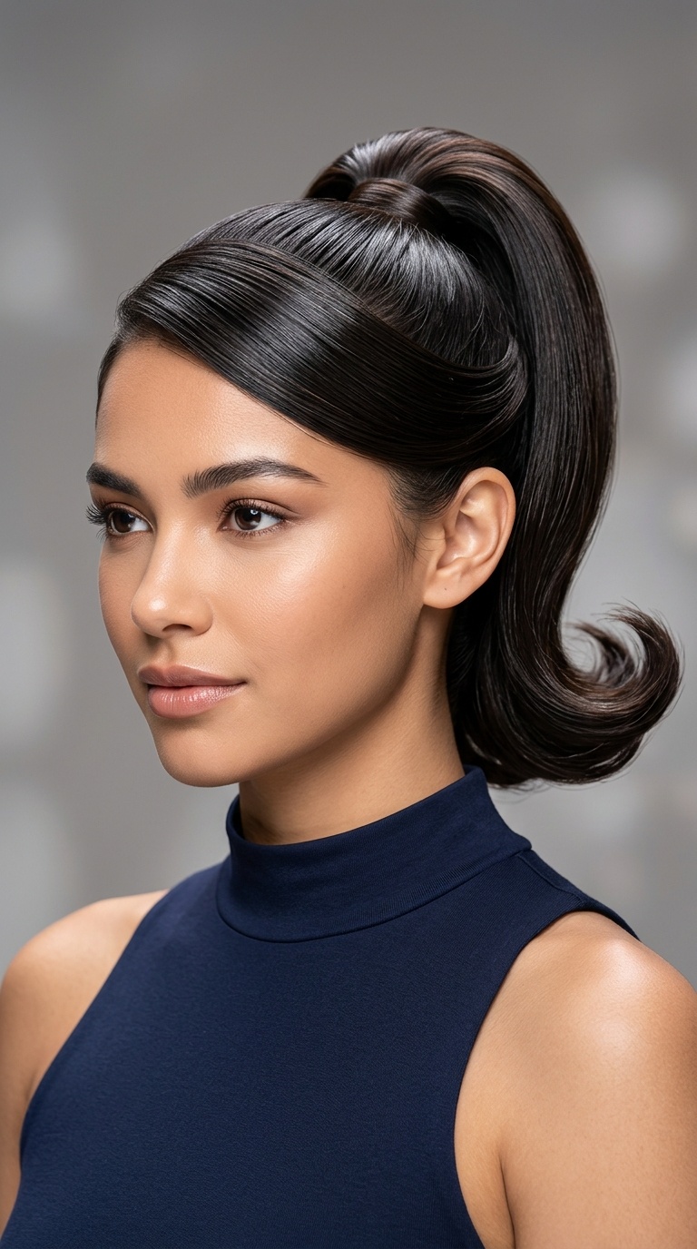 Retro Flip Ponytail