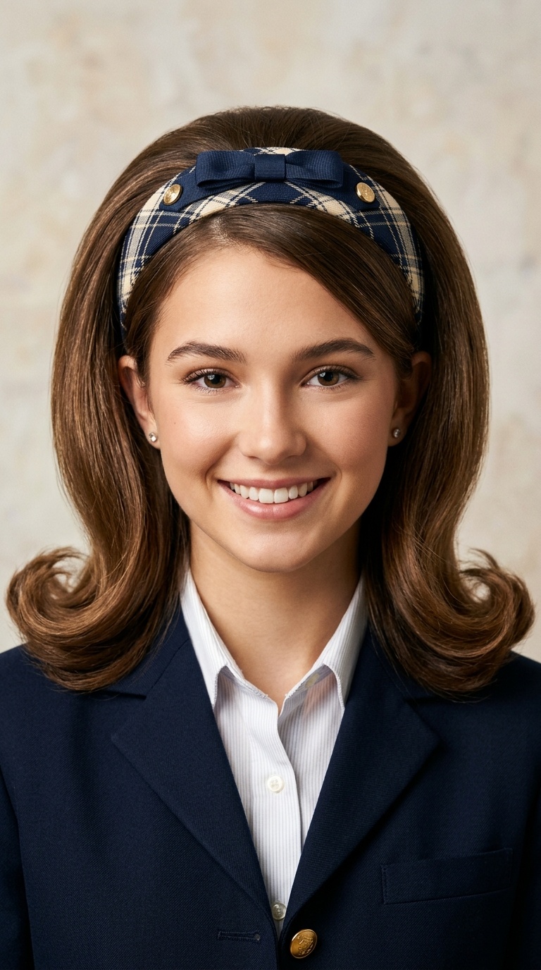 Retro Flip with a Wide Headband