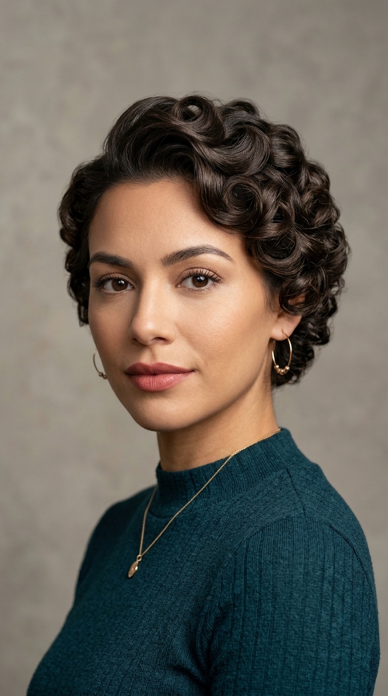 Retro Pin-Curl Perm